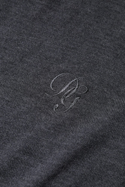 Dolce & Gabbana Dark Gray Wool Crew Neck Sweatshirt Sweater