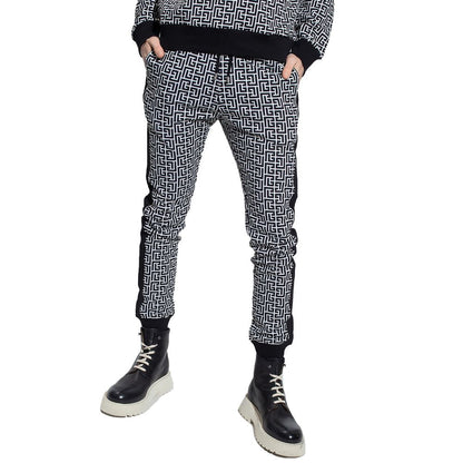 Balmain Black Cotton Men Sweatpant