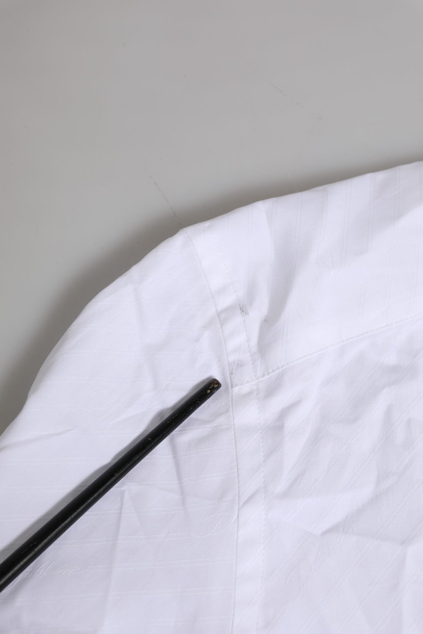 Dolce & Gabbana White Cotton GOLD Long Sleeves Formal Shirt