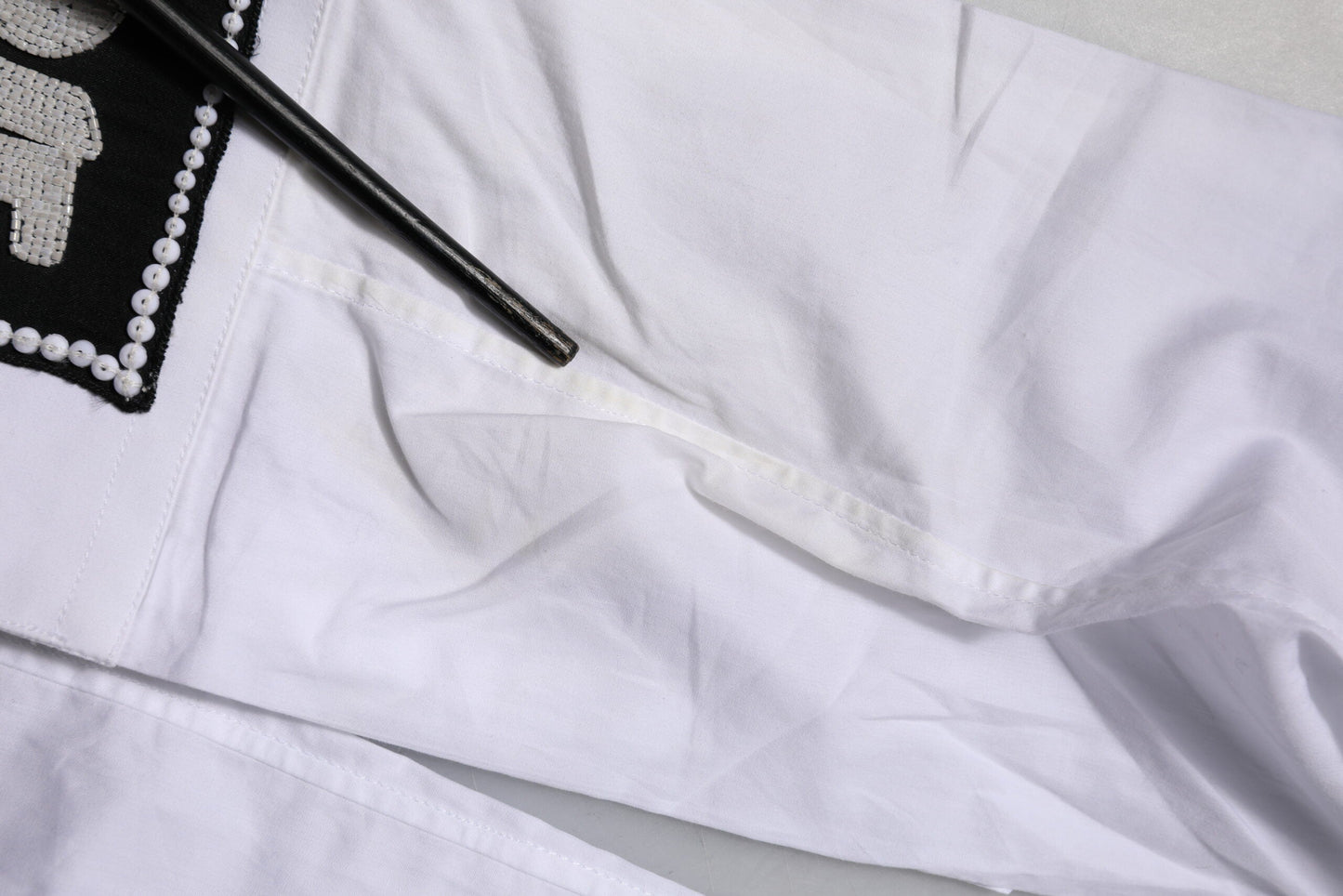 Dolce & Gabbana White Cotton GOLD Long Sleeves Formal Shirt