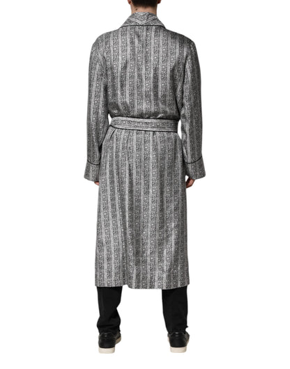 Dolce & Gabbana Multicolor Floral Robe Coat Wrap Jacket