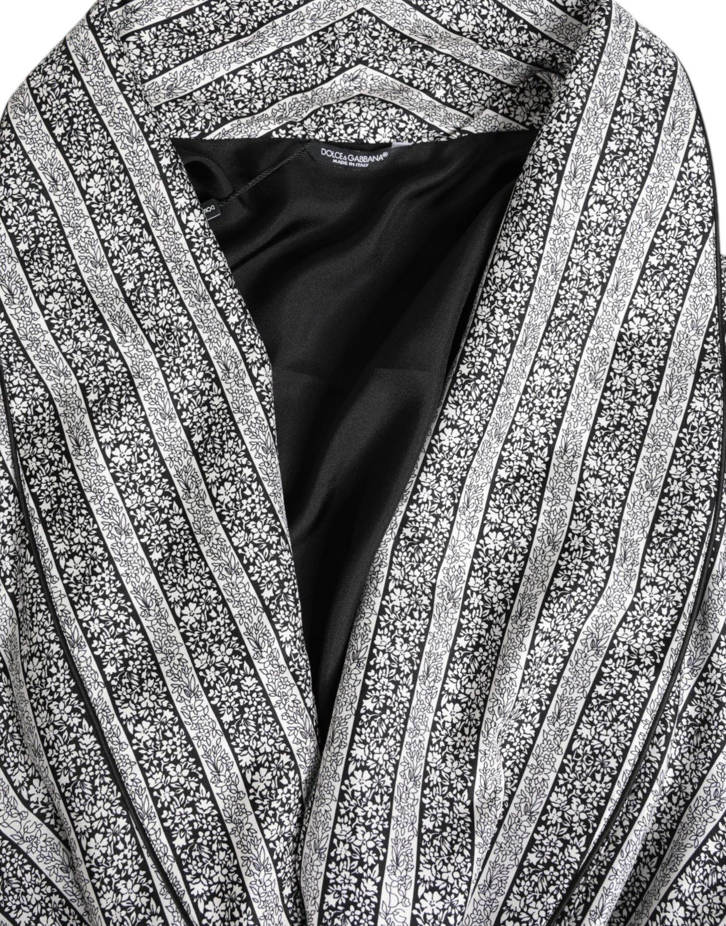 Dolce & Gabbana Multicolor Floral Robe Coat Wrap Jacket