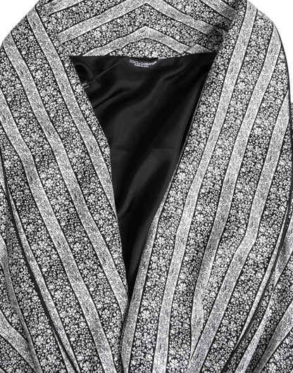 Dolce & Gabbana Multicolor Floral Robe Coat Wrap Jacket