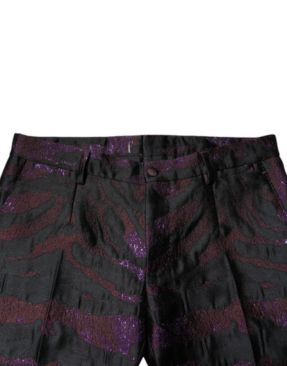 Dolce & Gabbana Multicolor Polyester Patterned Pants