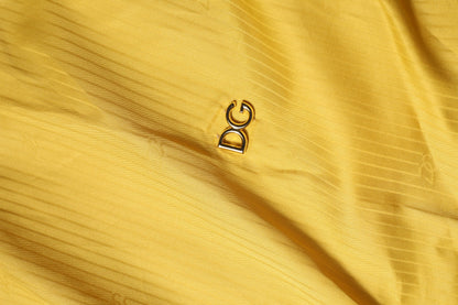Dolce & Gabbana Mustard Collared Short Sleeves Blouse Top