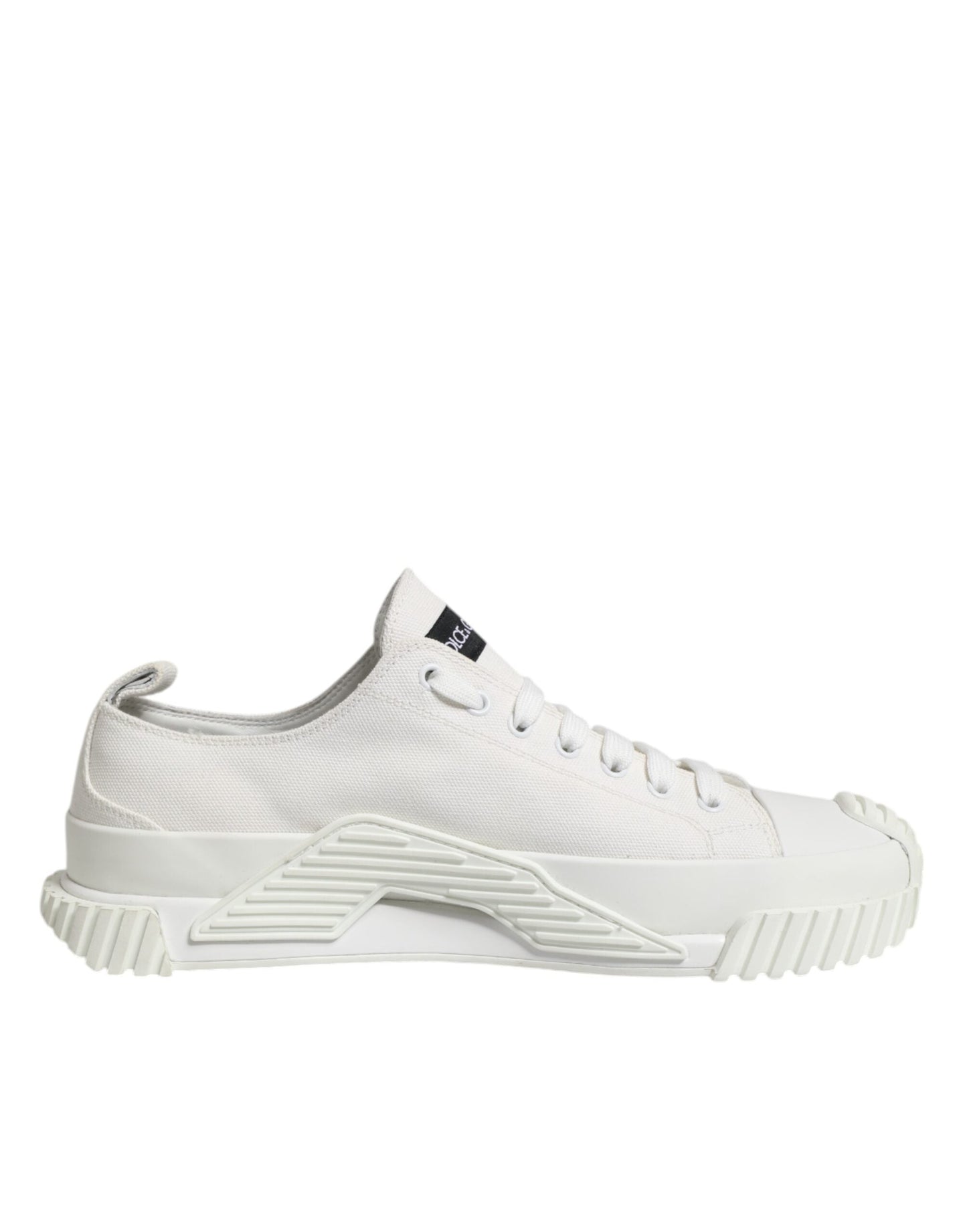 Dolce & Gabbana White Cotton NS1 Low Top Sneakers Shoes