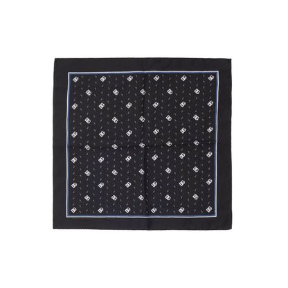 Dolce & Gabbana Black Silk Pocket Square