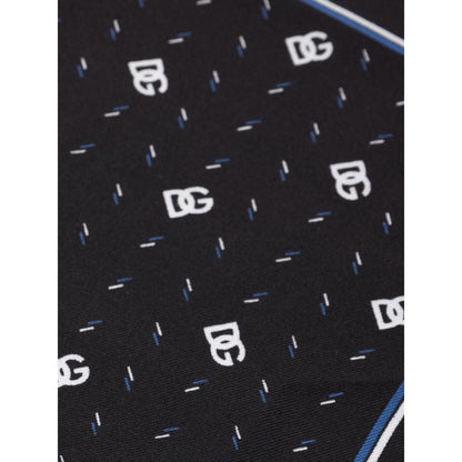 Dolce & Gabbana Black Silk Pocket Square