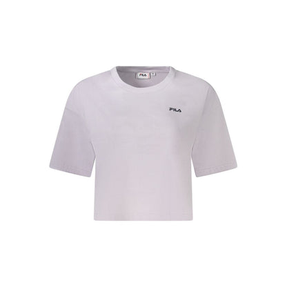 Fila Pink Cotton Women T-Shirt