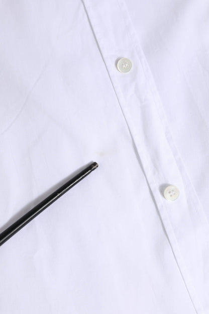 Dolce & Gabbana White Cotton GOLD Long Sleeves Dress Shirt