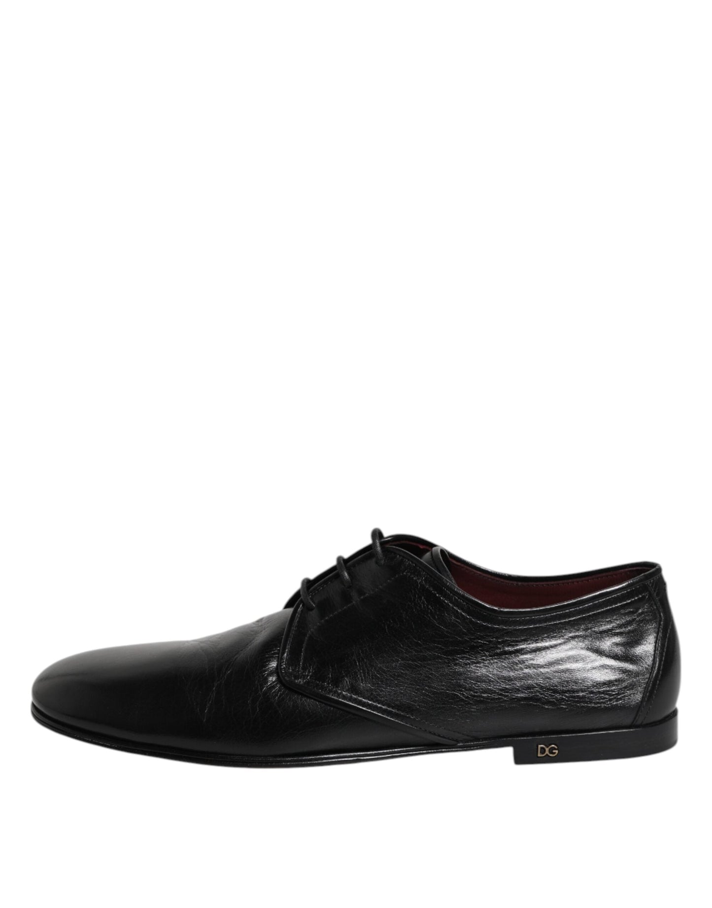Dolce & Gabbana Black Leather Lace Up Derby Dress Formal Shoes