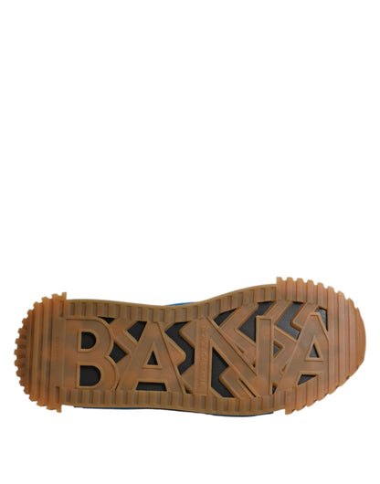 Dolce & Gabbana Multicolor Lace Up Low Top NS1 Sneakers Shoes