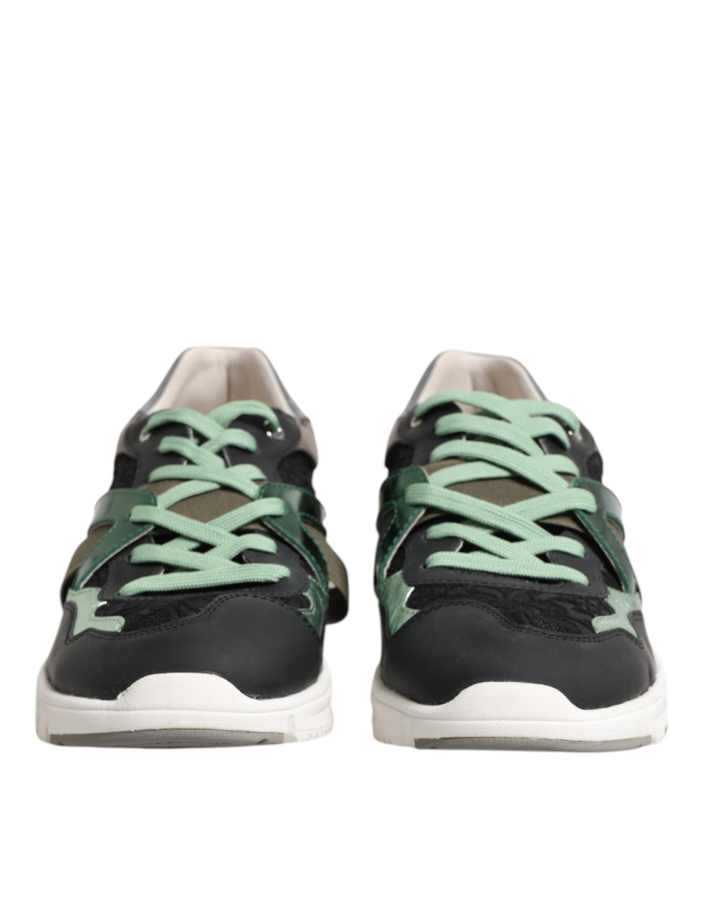 Dolce & Gabbana Multicolor Lace Up Low Top Sneakers Shoes