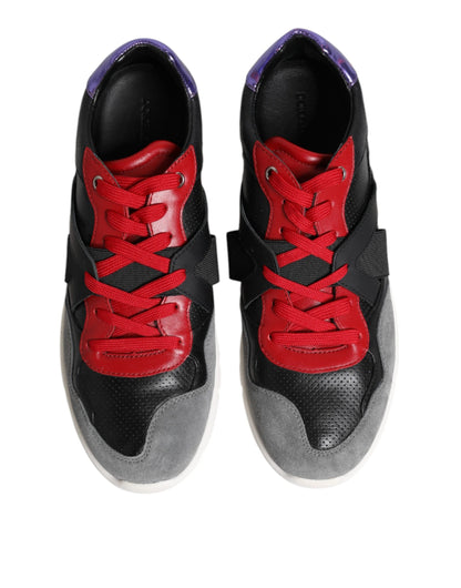 Dolce & Gabbana Multicolor Lace Up Low Top Men Sneakers Shoes