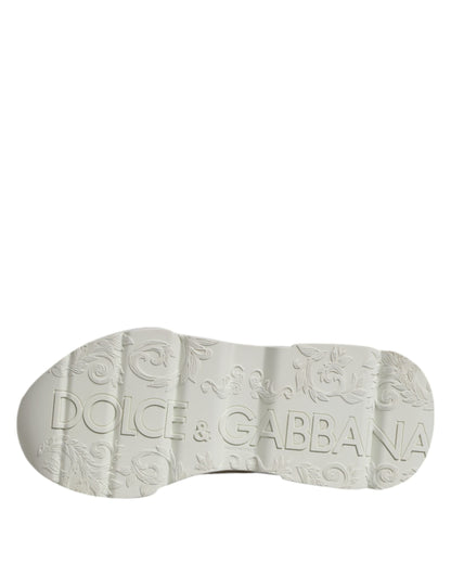 Dolce & Gabbana White Low Top Daymaster Men Sneakers  Shoes