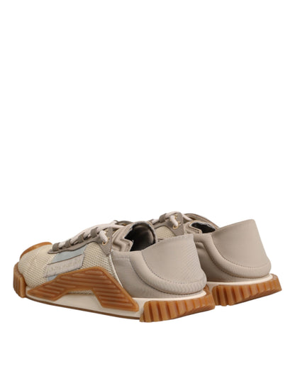 Dolce & Gabbana Multicolor Lace Up Low Top NS1 Sneakers Shoes