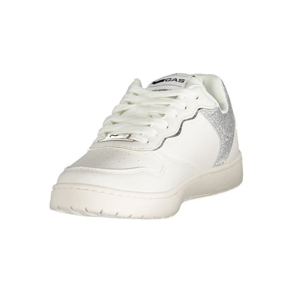Gas White Polyester Women Sneaker