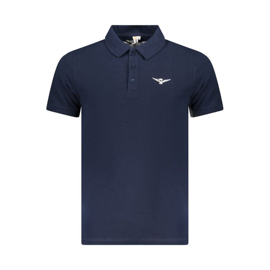 Accademia Militare Blue Cotton Polo Shirt