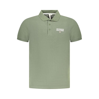 Accademia Militare Green Cotton Polo Shirt