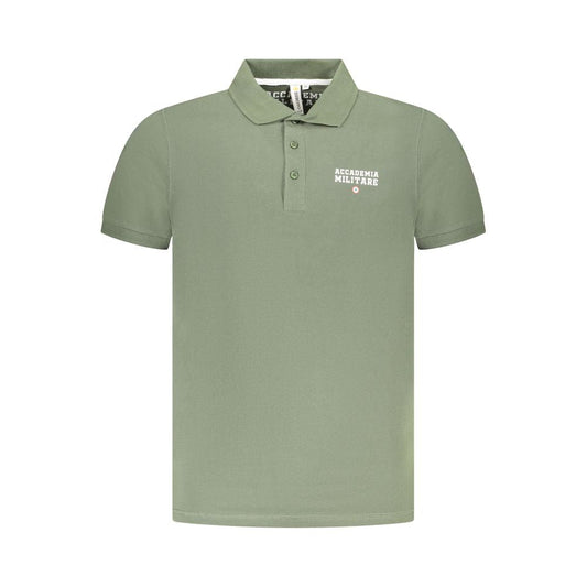 Accademia Militare Green Cotton Polo Shirt
