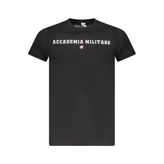 Accademia Militare Black Cotton T-Shirt