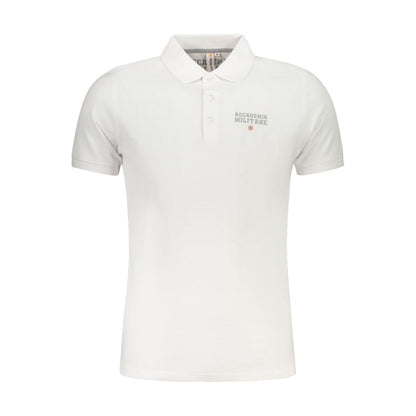 Accademia Militare White Cotton Polo Shirt