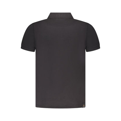Accademia Militare Black Cotton Polo Shirt