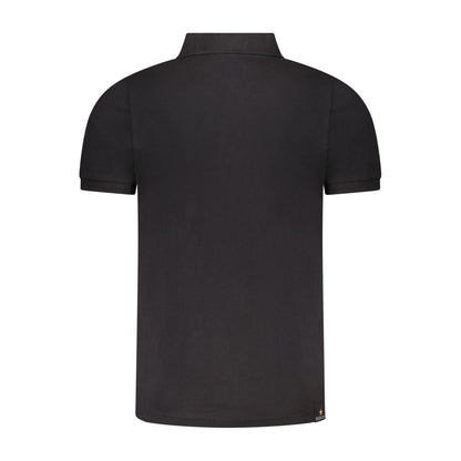 Accademia Militare Black Cotton Polo Shirt