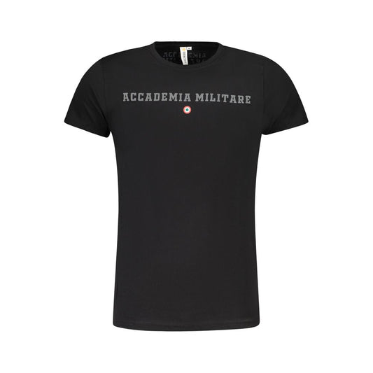 Accademia Militare Black Cotton T-Shirt