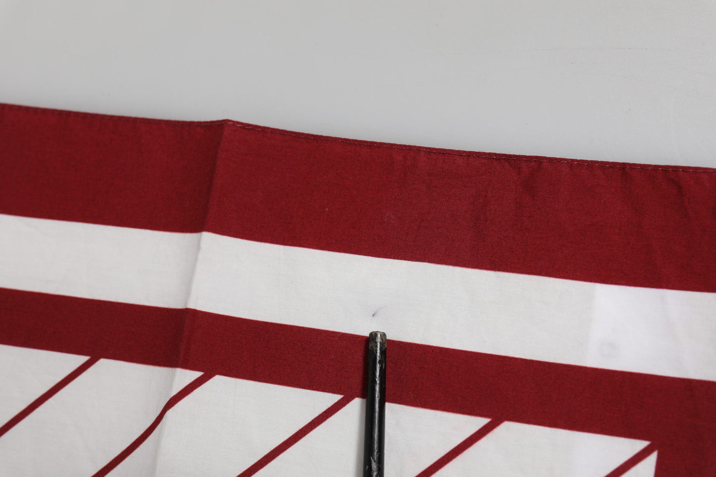 Dolce & Gabbana White Red DG Logo Square Men Foulard Scarf