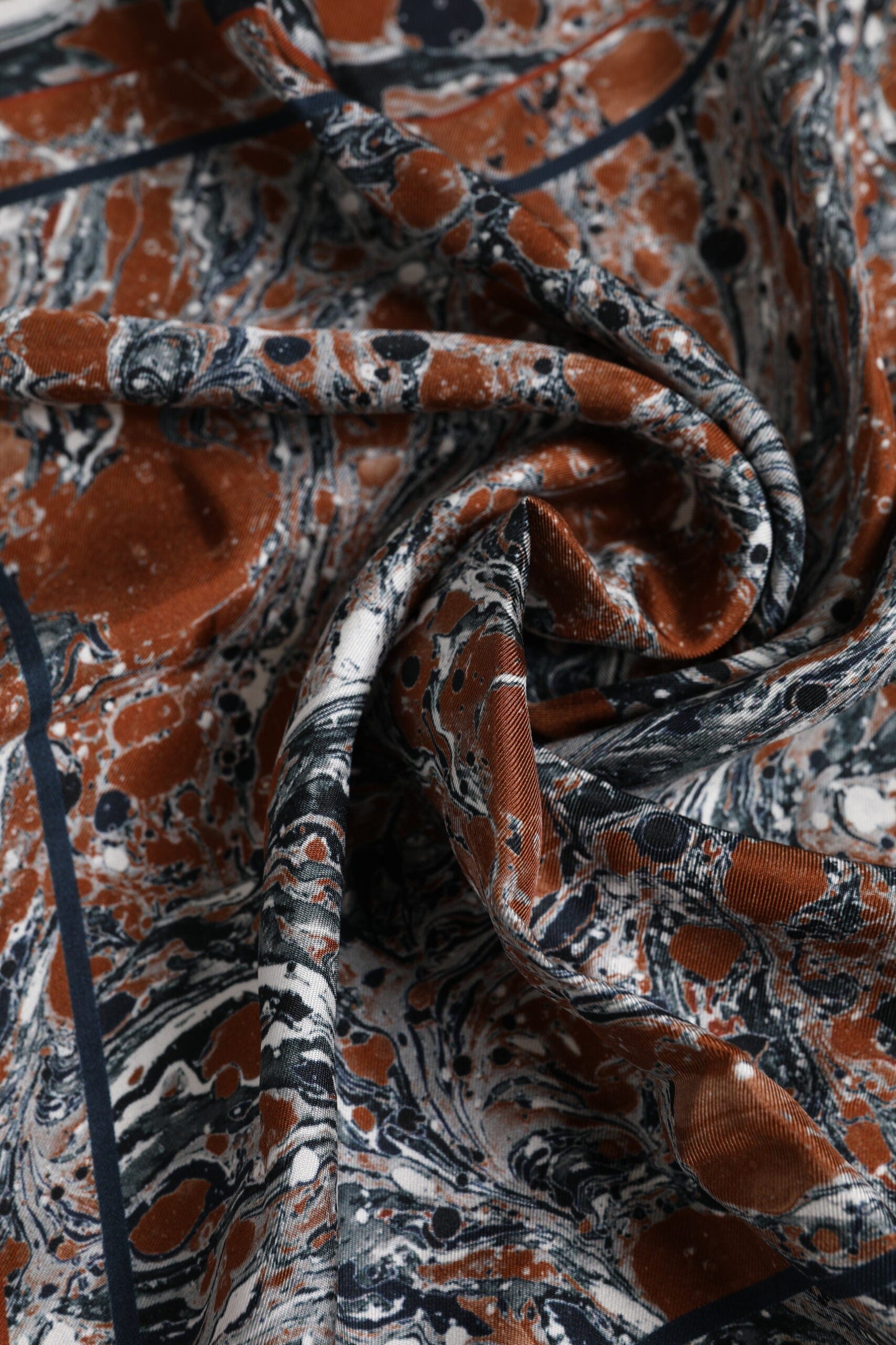 Dolce & Gabbana Multicolor Marble Silk Square Foulard Scarf