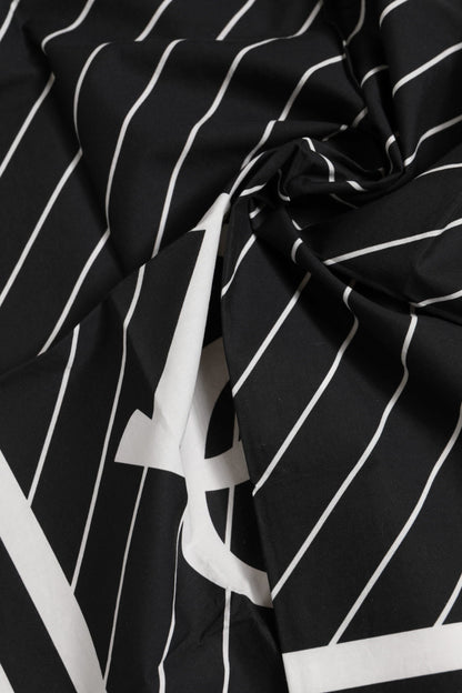 Dolce & Gabbana Black White DG Logo Square Men Foulard Scarf