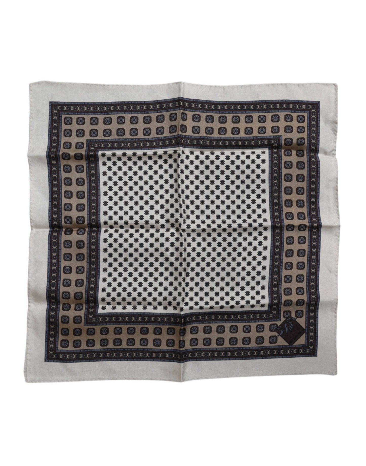 Dolce & Gabbana Multicolor Patterned Square Men Foulard Scarf