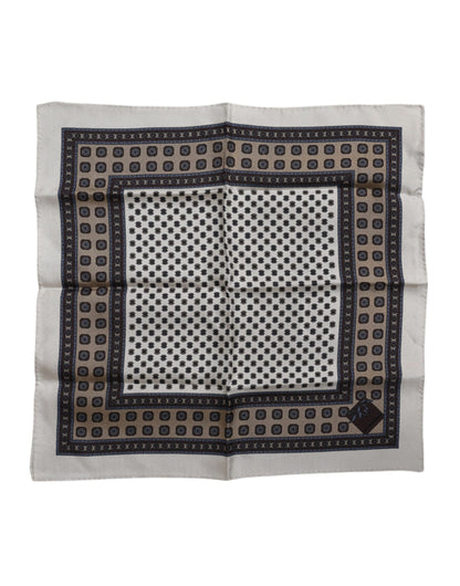 Dolce & Gabbana Multicolor Patterned Square Men Foulard Scarf