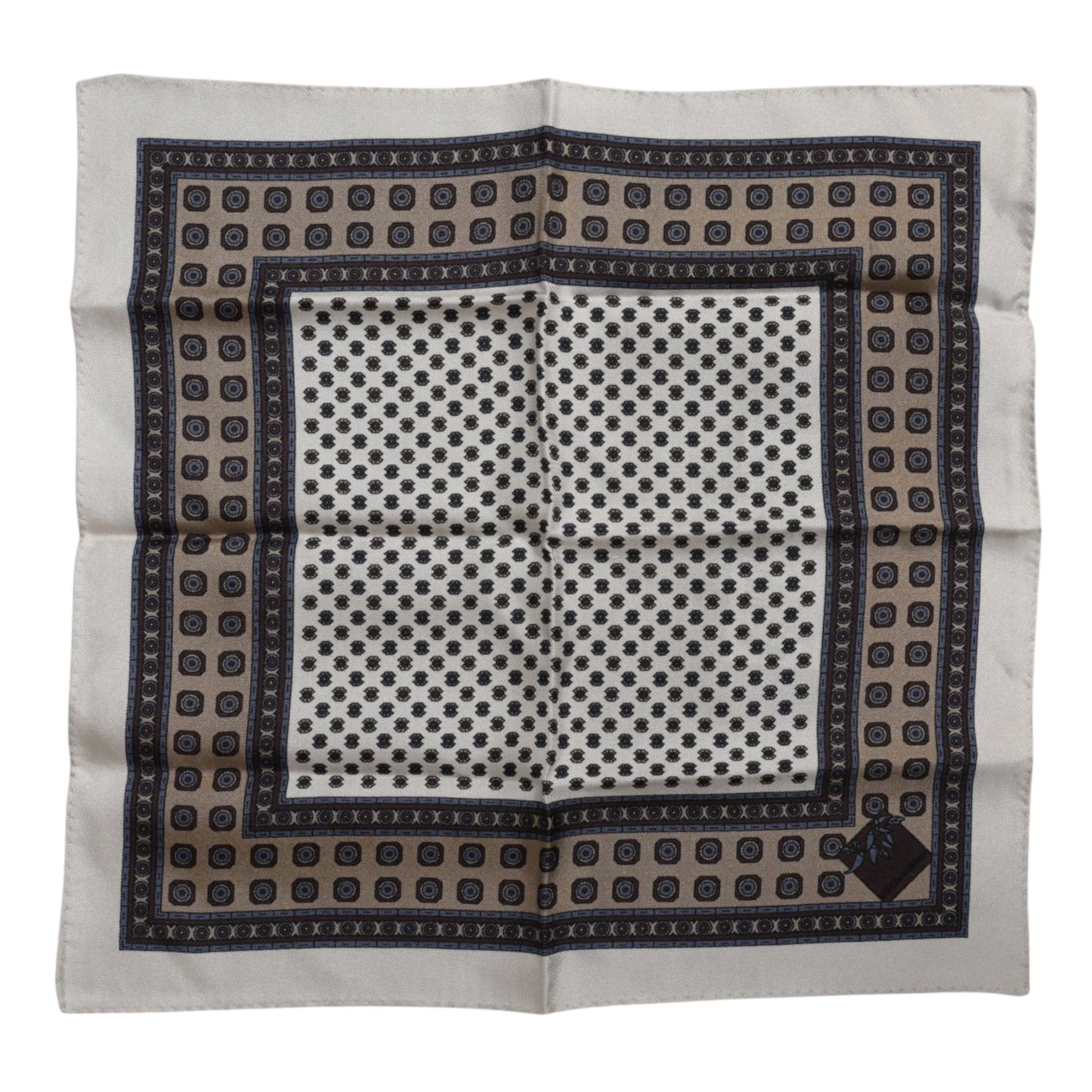 Dolce & Gabbana Multicolor Patterned Square Men Foulard Scarf