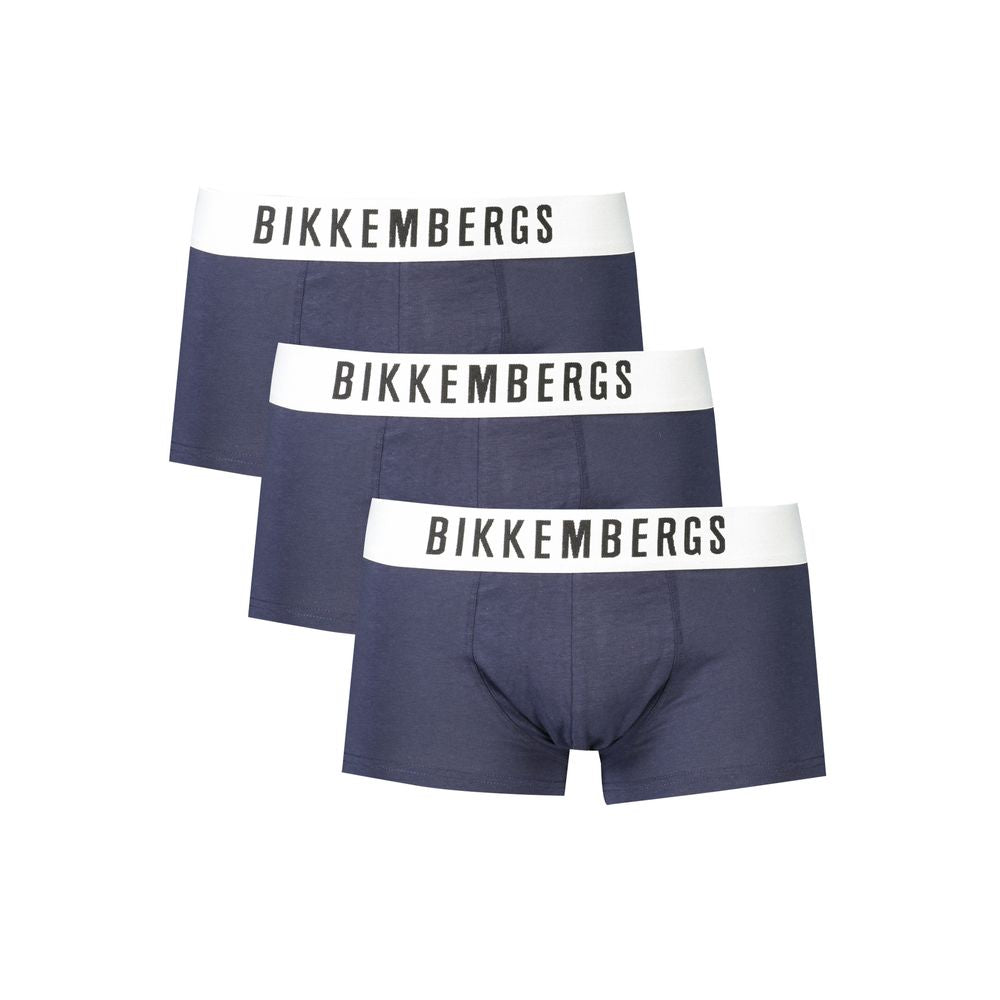 Bikkembergs Blue Cotton Underwear