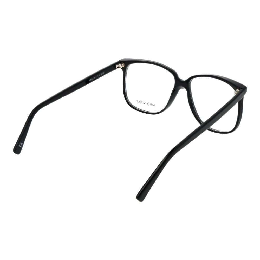 Andy Wolf Black Unisex Glasses Frame
