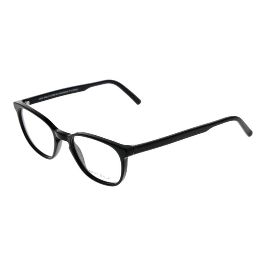 Andy Wolf Black Unisex Glasses Frame