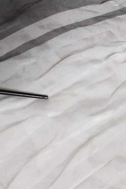 Dolce & Gabbana White Black Silk Warmer Wrap Foulard Scarf