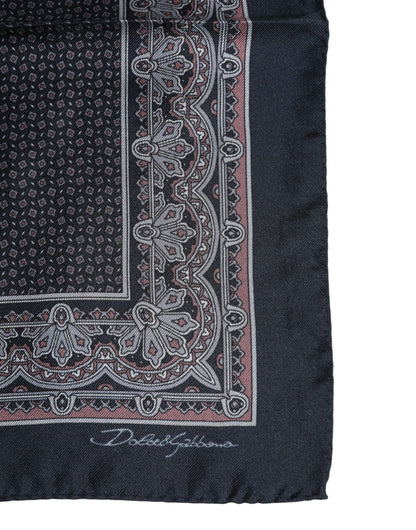 Dolce & Gabbana Multicolor Fantasy Silk Square Foulard Scarf