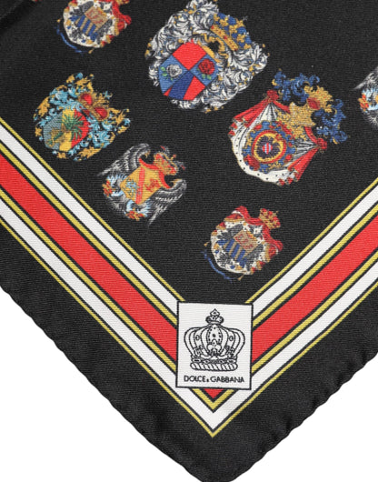 Dolce & Gabbana Multicolor Silk Square Men Foulard Scarf