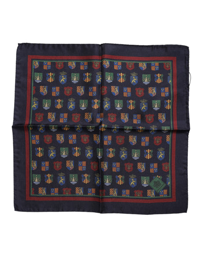 Dolce & Gabbana Multicolor Medals Square Foulard Scarf