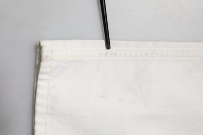 Dolce & Gabbana White Cotton Skinny Men Denim Jeans