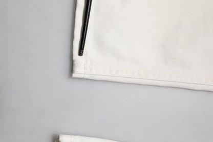 Dolce & Gabbana White Cotton Skinny Men Denim Jeans