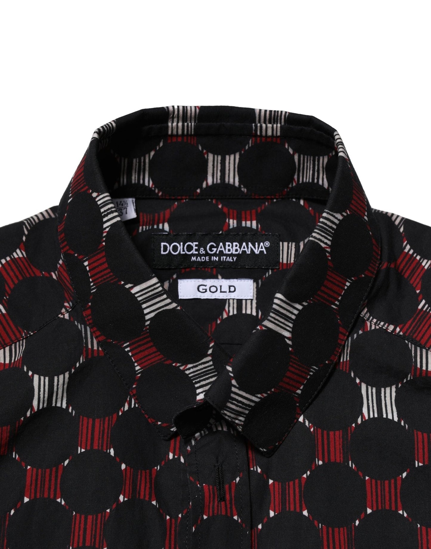 Dolce & Gabbana Multicolor Cotton GOLD Long Sleeves Shirt