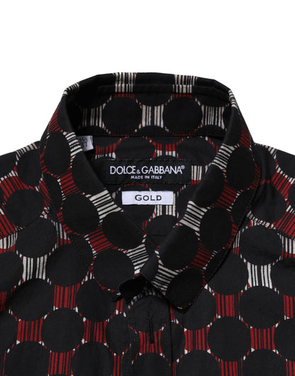 Dolce & Gabbana Multicolor Cotton GOLD Long Sleeves Shirt