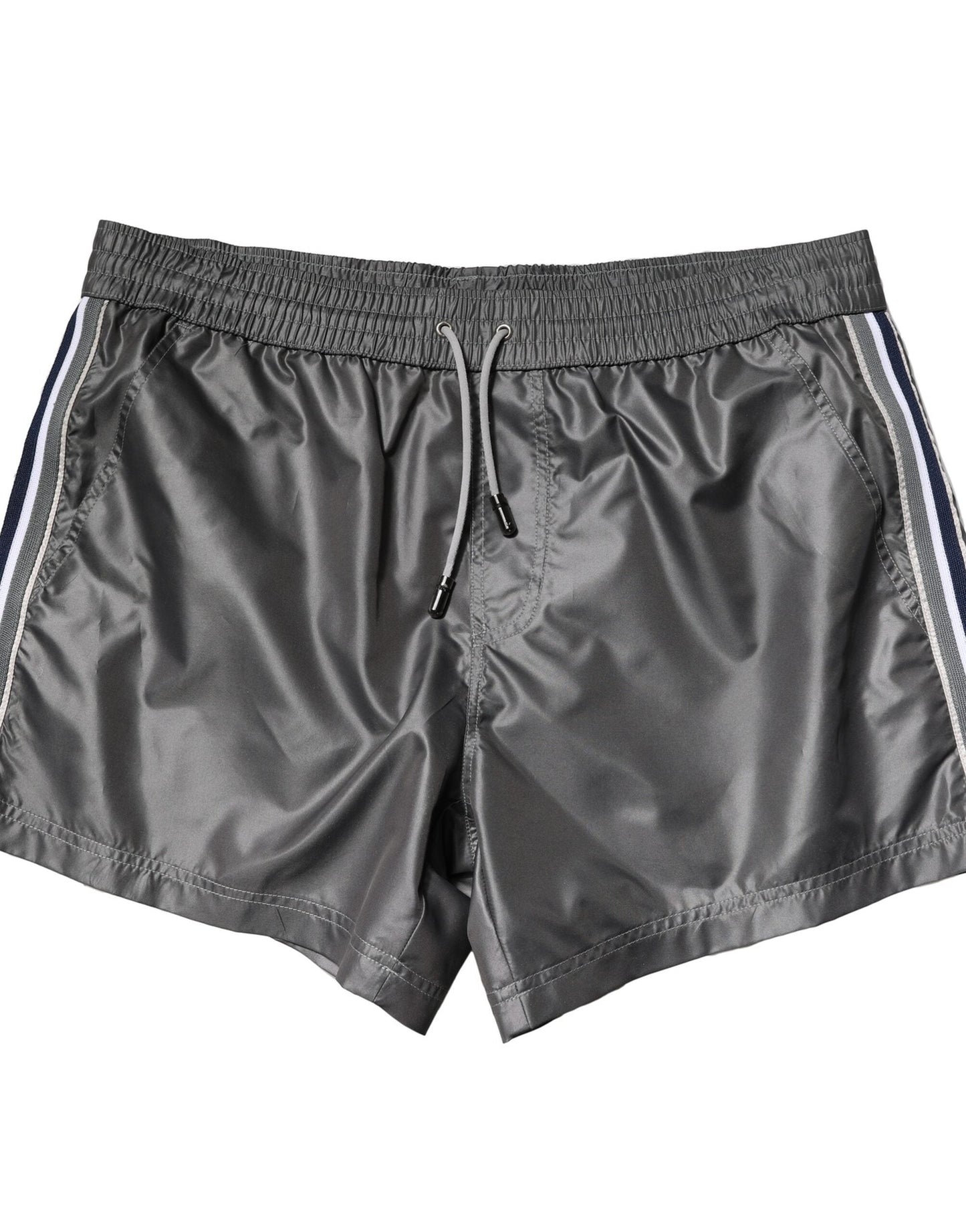 Dolce & Gabbana Gray Polyester Mid Waist Casual Bermuda Shorts