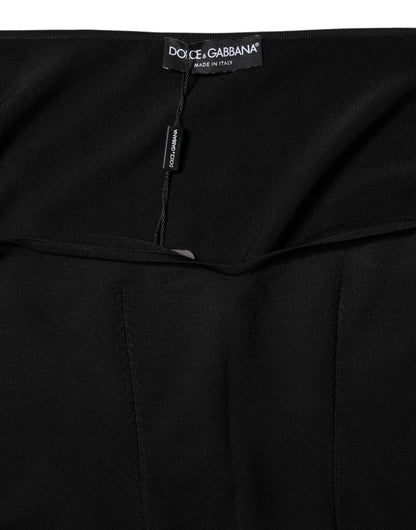 Dolce & Gabbana Black Viscose Long Sleeve Pullover Blouse Top