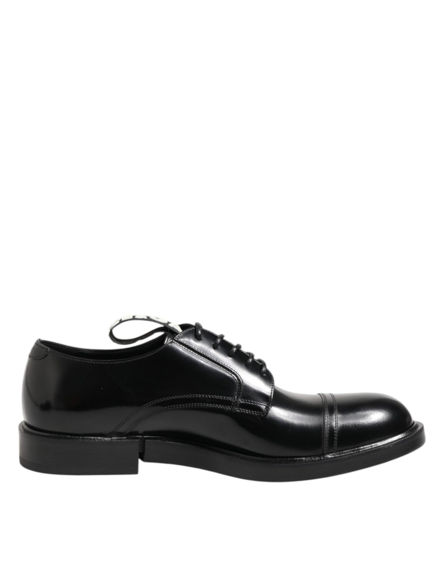Dolce & Gabbana Black Leather Dress Lace Up Men Formal Shoes