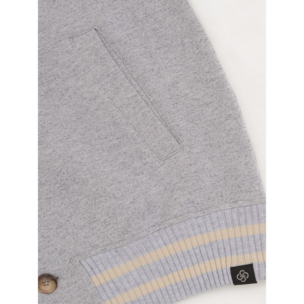 Gran Sasso Gray Cotton Jackets & Coat